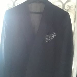 Mens blazer w/pocket square